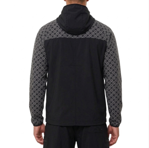 Men's Winter Sporty Hooded Windbreaker <b>Jacket</b> <b>Thin</b> Zipper Breathable <b>Waterproof</b> Outdoor Hiking <b>Jacket</b> - Product Image 2