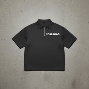 Polo de Alta Calidad con Logotipo Personalizado, Cierre de Cremallera 1/4, Sublimación, 180 Gsm, Algodón, Camiseta con Cuello para Golf, para Hombre - Product Image 3