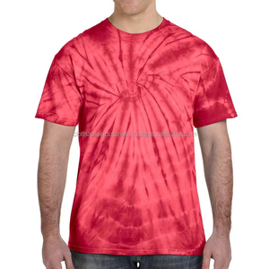 T-shirt surdimensionné personnalisé tie-dye avec impression tie-dye de haute qualité, col rond, motif uni pour homme, vêtements décontractés - Product Image 3