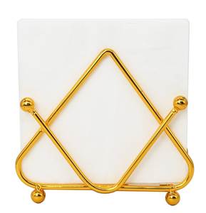Elegante Servilletero de Mesa, Organizador de Servilletas de Metal Dorado, Exhibición Decorativa para Cocina y Comedor, Decoración para el Hogar, Hotel, Cafetería - Product Image 4