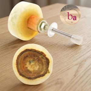 Poignée de meuble ronde en bois de ba, style moderne, durable, pour cuisine, bar, bureau à domicile - Product Image 1