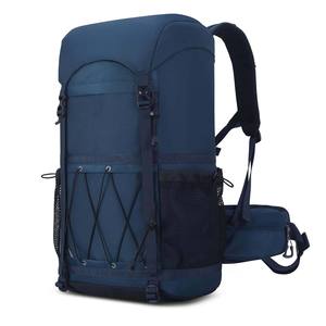 Blue Hiking <b>Backpack</b> Lightweight Camping Rucksack Front Bungee Cord Padded Hip Belt Pockets Outdoor Travel Bag - Product Image 4