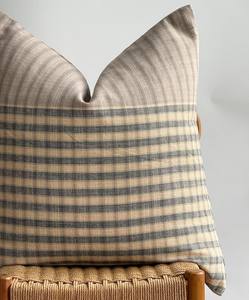 Funda de Cojín de Algodón 100% Tejido a Cuadros |   Funda de Almohada Decorativa con Diseño a Cuadros Estilo Rústico |   Venta al por Mayor Personalizada - Product Image 2