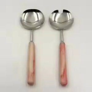 Luxury <b>Buffet</b> Salad <b>Server</b> Set Stainless Steel Metal Dining Utensils for Hospitality Industry - Product Image 2