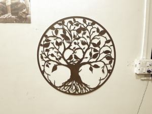 Más vendido: Arte de pared de cuadrícula de cristal de tamaño personalizado, decoración de madera de geometría sagrada del Árbol de la Vida, patrón colgante para yoga y plantas, venta al por mayor - Product Image 2
