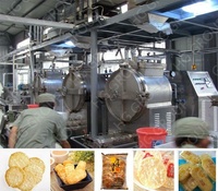 Équipement de cuisson de craquelins à riz croustillant entièrement automatique/Ligne de production de craquelins à riz à neige autres machines et équipements industriels