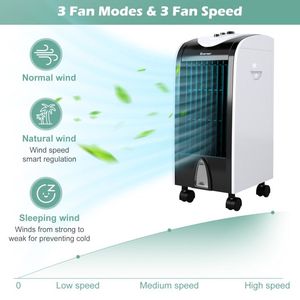 Raffrescatore d'Aria Evaporativo Portatile 3-in-1 con Filtro e Manopola per Uso Interno - Product Image 3