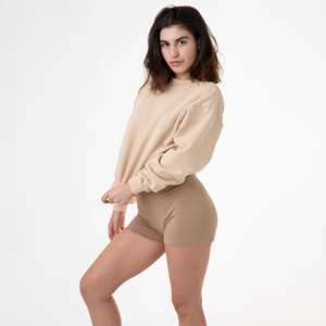 Shorts de Yoga de Cintura Alta para Mujer, Compresión Sólida, Control de Abdomen, Spandex/Nylon Ecológico, Cinturón Impermeable, Marca OEM - Product Image 5