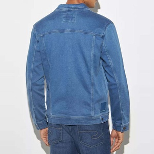 Wholesale Spring Men's High Quality Eco-Friendly Breathable Quick Dry 100% Cotton <b>Denim</b> <b>Jacket</b> Regular Vintage Short Fashion - Product Image 5