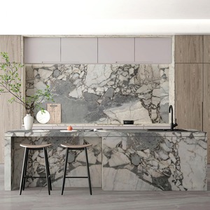 Dalles de marbre naturel de qualité supérieure pour applications de revêtements de sol et de décoration murale de luxe, disponibles à la vente - Product Image 2