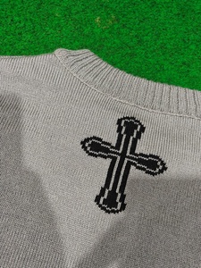 Knitwear Manufacturer Custom Design Logo <b>Cardigan</b> Ribbed Crew Neck Coarse Wool Knitted Jumper Sweater Men Autumn - Product Image 6