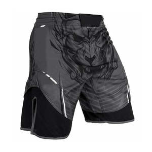 Profesional de alta calidad de peso ligero personalizado Logo de impresión elegante mejor diseño Fighting Wear MMA Shorts para hombres - Product Image 3