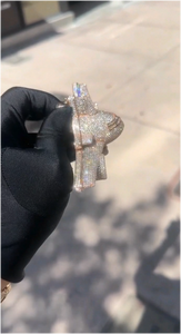 เครื่องประดับ CONCEPTION จี้รูปเครื่องบินเงินแท้ 925 ชุบทองคำขาวประดับเพชร VVS มอยส์ซาไนต์ - Product Image 5