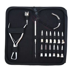 Kit de Herramientas para Extensiones de Cabello Plateadas con Alicates Profesionales para Microenlaces, Gancho para Cabello, Agujas de Coser y Pinzas de Pico de Pato para Seccionar - Product Image 6