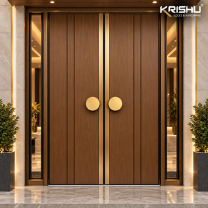 Premium Traditional Matte Gold <b>Door</b> Handle Knob Durable Eco-Friendly Brass Furniture Hardware for Outdoor Living Room Main <b>Doors</b> - Product Image 3