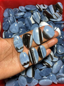 Ópalo Azul Natural de Grado AAA, Cabujón Pulido Liso, Cristal Curativo, Gema Suelta para Joyería Hecha a Mano, ASHU GEMS - Product Image 2