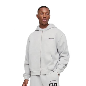 100% coton hommes Gym Fitness entraînement survêtement respirant imprimé Tech polaire Jogging costume deux pièces ensemble pour le sport porte - Product Image 3