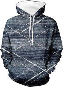 Sudadera con capucha de patrón sólido con bordado 3D personalizado con impresión digital 100% algodón invierno de gran tamaño diseño de piedra sólida - Product Image 5