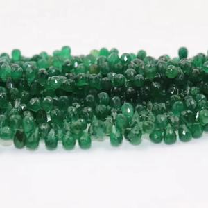 Aventurine perles à facettes 5*8mm forme de goutte 8 pouces Briolette côté coupe pierre naturelle perles en gros - Product Image 1