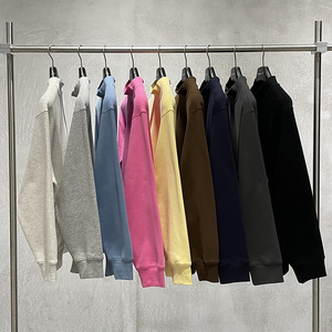 High Quality 350gsm Women Mock Neck Sweatshirt Multi Color Custom Graphic Cotton Polyester <b>Blend</b> Fleece Mock Neck Sweatshirt - Product Image 2