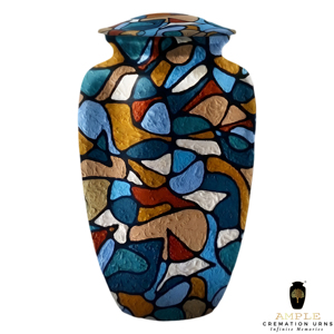 โกศบรรจุอัฐิแบบโมเสกสไตล์ยุโรป สีสันปรับแต่งได้ หรูหรา เป็นมิตรกับสิ่งแวดล้อม สำหรับผู้ใหญ่ (220 คิวบิกอินช์) - Product Image 2