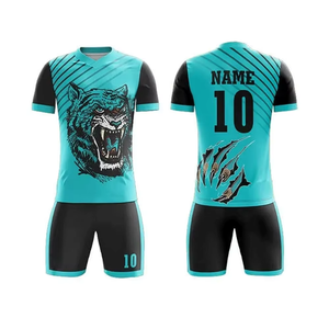 Ensemble de maillots de football pour hommes de haute qualité personnalisés, nouveau design, col polo, ensemble complet, provenant d'usine, clubs originaux populaires - Product Image 4
