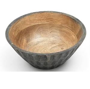 Utensilios de Cocina al por Mayor, Tazón para Mezclar Frutas y Ensaladas de Madera de Acacia, Tazón Redondo Grande de Madera Sólida para Amasar - Product Image 1