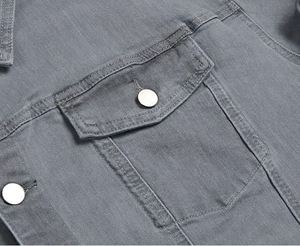 <b>Men</b> <b>Denim</b> <b>Shirts</b> 100% Cotton Solid Vintage Style Casual Comfortable Breathable Eco-Friendly Autumn Everyday Clothing Wholesale - Product Image 6