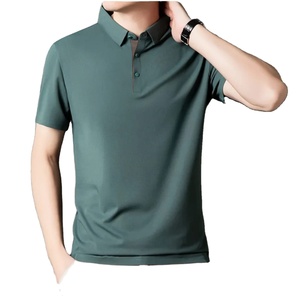 Nouveau T-shirt Homme 2025 Tendance en Spandex/Coton Séchage Rapide Couleur Unie Prix Abordable Décontracté Vente en Gros Qualité Export Orientée OEM - Product Image 3