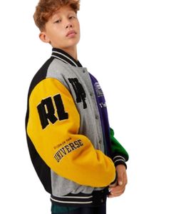 แจ็คเก็ตบอมเบอร์ผู้ชายสไตล์ลำลองสุดฮิต ขายส่ง คอตั้ง แต่งผ้าทอ ซิปหน้า มีโลโก้ เหมาะสำหรับฤดูใบไม้ร่วง - Product Image 4