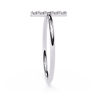 Anillo de Diamantes Minimalista para Mujer, Platino, Corte Brillante Redondo, Color D, Natural, Certificado por GIA, Joyería de Compromiso - Product Image 3