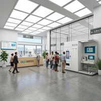 Huasheng Medical Fortschrittlicher Telemedizin-KI-gestützter Apotheken-Medikamenten-Verkaufsautomat Selbstbedienungs-Vital-Hub Medizinischer Kiosk HS-S550