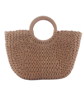 Handmade Magic Half Moon Shaped Handwoven <b>Straw</b> Summer Beach <b>Bag</b> Crochet Macrame Beach <b>Bags</b> Direct From Indian Supplier - Product Image 1