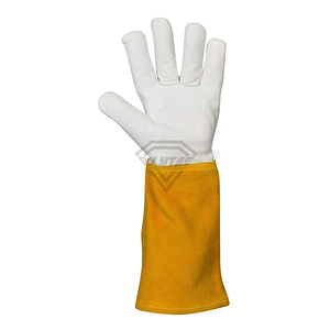Custom Premium Leather Beekeeping Gloves Long Cow Split Suede Cuff Protective <b>Bee</b> Keeper Safety Work Gloves OEM ODM - Product Image 2