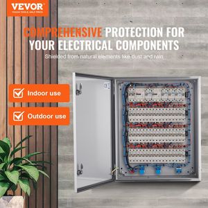 Scatola Elettrica da Parete per Esterni in Acciaio Inox 304, 61x51x20 cm, per Protezione di Dispositivi Elettronici e Strumenti - Product Image 2