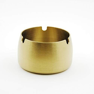 Ensemble de 2 cendriers de qualité supérieure en métal et bois, design attrayant, forme et taille personnalisées, cendrier pour fumeurs en provenance d'Inde - Product Image 2