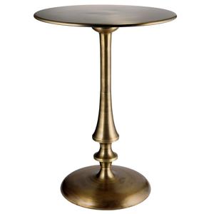 โต๊ะข้างโลหะทรงกลมสไตล์โมเดิร์นขาโลหะสีเงินสำหรับห้องนั่งเล่น - Product Image 1