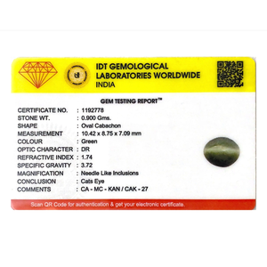4.5 Carat Premium Catseye Loose Gemstone-Natural Rough Emerald Opal Amber for Fine Jewelry - Product Image 4