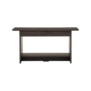 Minimalist Laminated Board <b>Coffee</b> <b>Table</b> <b>Walnut</b> Finish Rectangular Center <b>Table</b> with Bottom Storage Shelf for Living Room - Product Image 3
