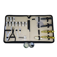 Kit d'extension de cheveux professionnel de haute qualité, outils d'installation de micro-anneaux et de nano-perles avec pinces et accessoires