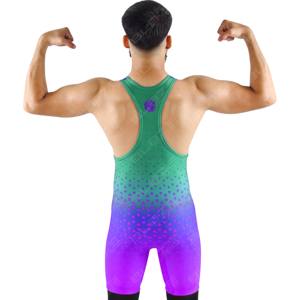 Singulet de lutte pour jeunes par sublimation avec équipement de lutte Singulet d'uniforme de lutte pour hommes Singulet de lutte personnalisé OEM - Product Image 3