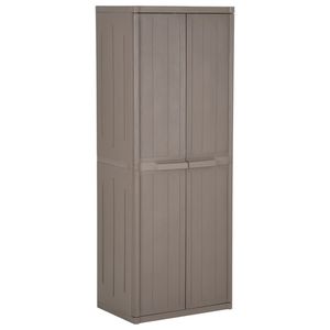 Armadio da Giardino in Polipropilene 100% Marrone 65 x 45 x 172 cm - Product Image 1