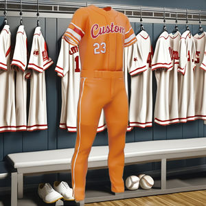 Meilleur uniforme de baseball personnalisé en couleur pour adultes, respirant, 100% polyester, col en V, haute qualité, nom d'équipe personnalisé, vente chaude - Product Image 5