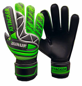 Gants de gardien de but unisexes de haute qualité en cuir PU pour l'extérieur avec protection des doigts et du pouce - Product Image 1