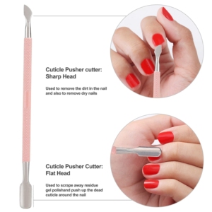 Harbor Industry Pink Cuticle Nipper Trimmer Pusher Remover 3Pcs <b>Set</b> Stainless Steel Nail Care Manicure <b>Pedicure</b> Tool Gift <b>Set</b> - Product Image 5