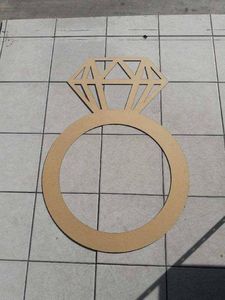 Anneaux de serviette ronds en bois faits à la main, durables, écologiques, de luxe et modernes pour la décoration de mariage - Product Image 5