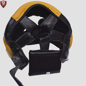 Premium Quality Cowhide Leather MMA <b>Dummy</b> Head Guard Sparring Helmet Quick Dry Fabric Protective Gear Boxing - Product Image 5