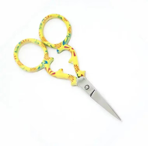 Ciseaux à broder personnalisés à pointe aiguille, manche recouvert de papier, ciseaux professionnels pour couper le fil - Product Image 5