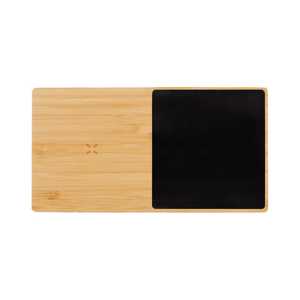 Wooden Charging Pad with Black Panel | Wireless Charger | 10W | Type C | Modern Design | Home Use - Product Image 1