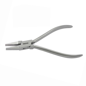 Flat Nose Plier Serrated Jaws Matt Finish 115mm Stainless Steel <b>Wire</b> Bending <b>Crafting</b> Pliers Jewelry Making Fishing Circlip Tool - Product Image 1